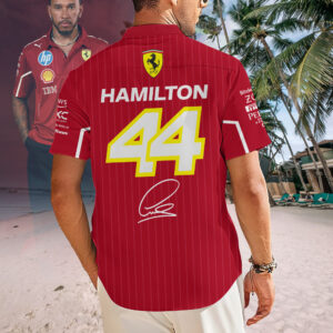Lewis Hamilton x Scuderia Ferrari Short Sleeve Dress Shirt – MAITM 9808