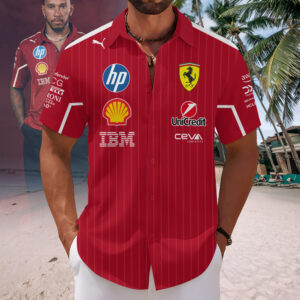 Lewis Hamilton x Scuderia Ferrari Short Sleeve Dress Shirt – MAITM 9808
