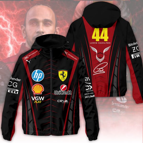 Scuderia Ferrari x Lewis Hamilton 3D Windbreaker Jacket - HOATT 8688