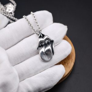 The Rolling Stones Punk Tongue Pendant Necklace - MAITM DROP043