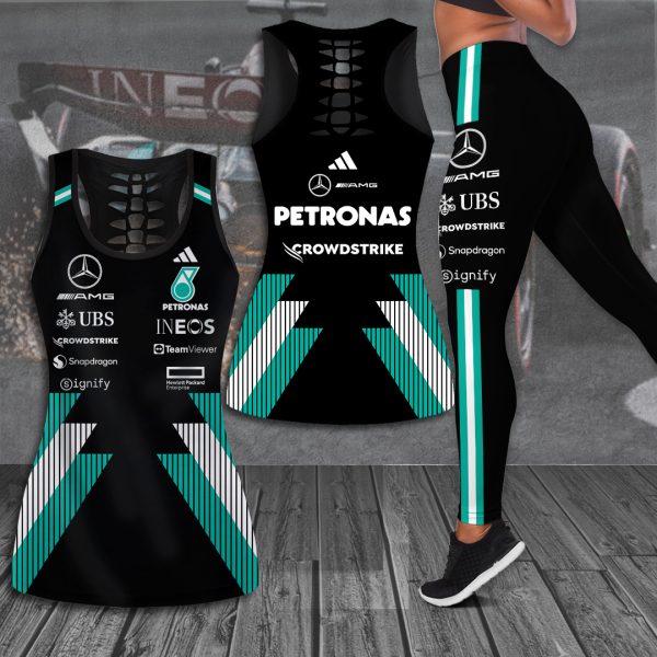 Mercedes-AMG Petronas F1 Hollow Tank Top Leggings - HOATT 8305