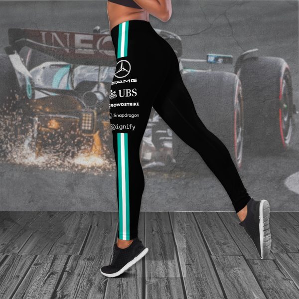 Mercedes-AMG Petronas F1 Hollow Tank Top Leggings - HOATT 8305