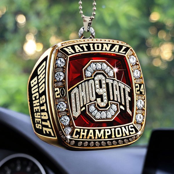 Ohio State Buckeyes Football Custom Shape 1-sided Acrylic Car Ornament - HOATT 8384