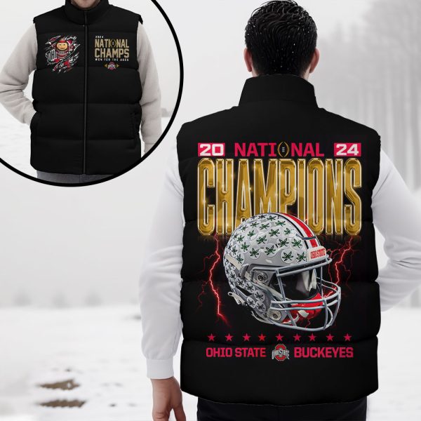 Ohio State Buckeyes Football 3D Down Vest - MAITM 9928