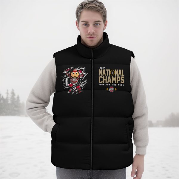 Ohio State Buckeyes Football 3D Down Vest - MAITM 9928