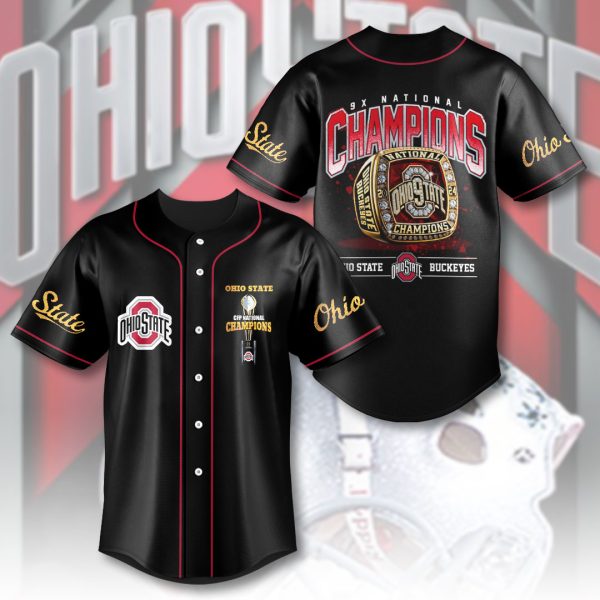 Ohio State Buckeyes Football Baseball Jersey - HOATT 8757