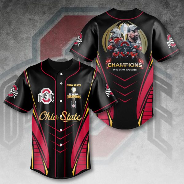 Ohio State Buckeyes Football Baseball Jersey - HOATT 8848.1