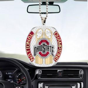 Ohio State Buckeyes Football Custom Shape 2-sided Acrylic Car Ornament - TANTN 10869