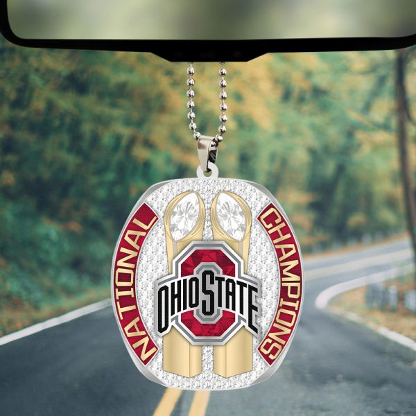 Ohio State Buckeyes Football Custom Shape 2-sided Acrylic Car Ornament - TANTN 10869