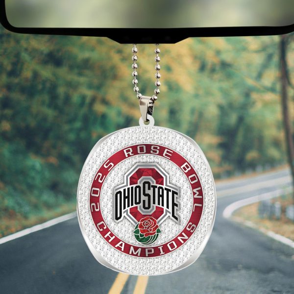 Ohio State Buckeyes Football Custom Shape 2-sided Acrylic Car Ornament - TANTN 10870