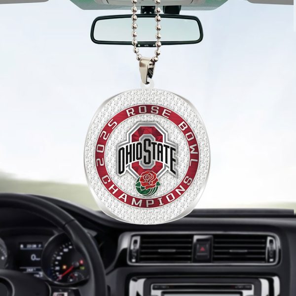 Ohio State Buckeyes Football Custom Shape 2-sided Acrylic Car Ornament - TANTN 10870