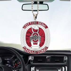 Ohio State Buckeyes Football Custom Shape 2-sided Acrylic Car Ornament - TANTN 10871