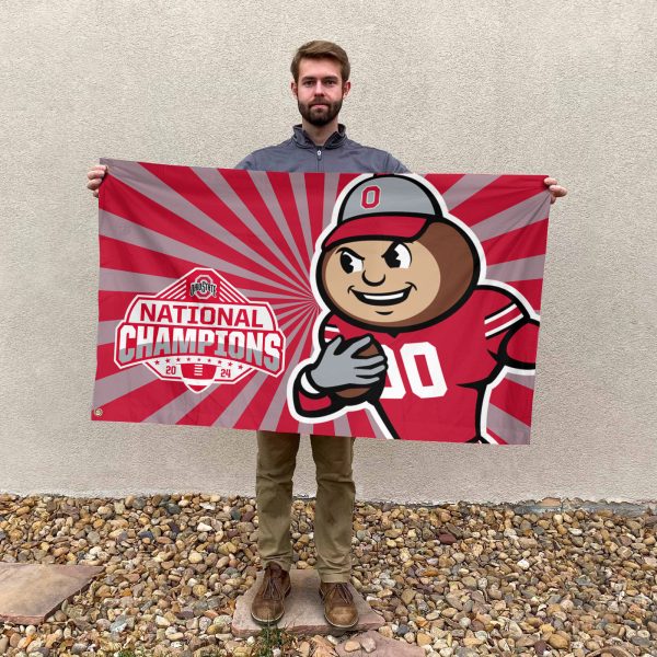 Ohio State Buckeyes Football 3D House Flag - HOATT 8250