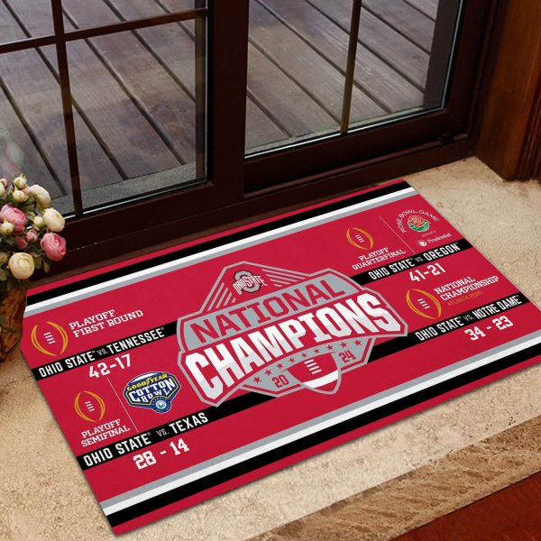 Ohio State Buckeyes Football Foldable Doormat - MAITM 9738