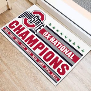 Ohio State Buckeyes Football Foldable Doormat - MAITM 9910