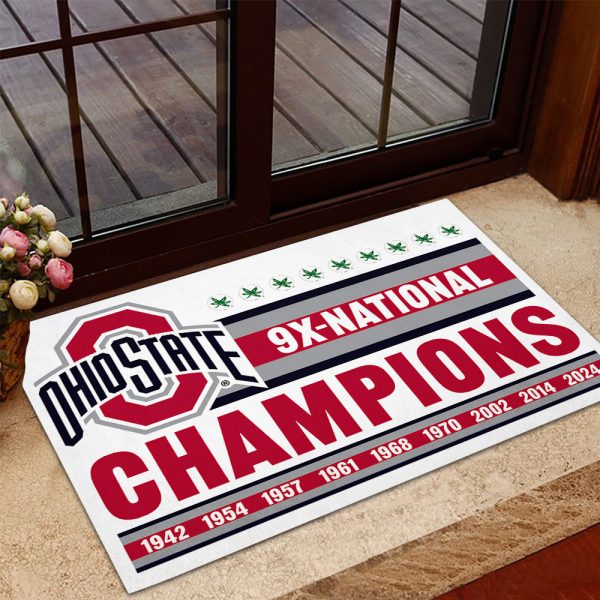 Ohio State Buckeyes Football Foldable Doormat - MAITM 9910