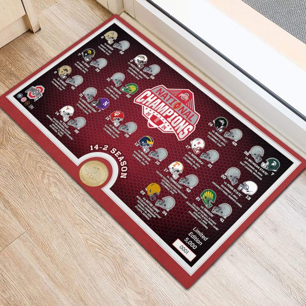 Ohio State Buckeyes Football Foldable Doormat - MAITM 9935