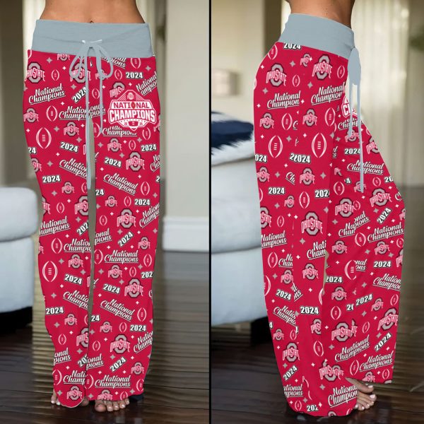 Ohio State Buckeyes Football High-Waisted Straight-Leg Trousers - MAITM 10010