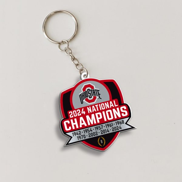 Ohio State Buckeyes Football Custom Shape 2-sided Keychain - MAITM 10028