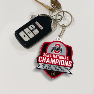 Ohio State Buckeyes Football Custom Shape 2-sided Keychain - MAITM 10028