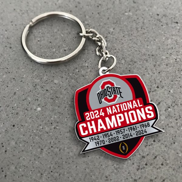 Ohio State Buckeyes Football Custom Shape 2-sided Keychain - MAITM 10028