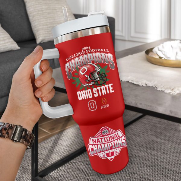 Personalized Ohio State Buckeyes Football 40oz Stanley Tumbler - HOATT 8166