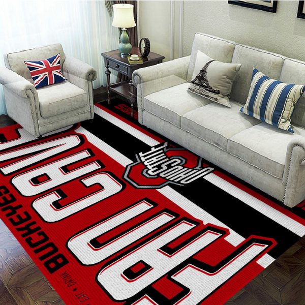 Ohio State Buckeyes Football Rectangular Rug - MAITM 9971