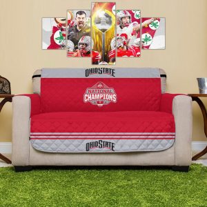 Ohio State Buckeyes Football Sofa Cover - TANTN 10976
