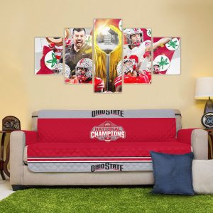 Ohio State Buckeyes Football Sofa Cover - TANTN 10976