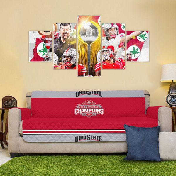 Ohio State Buckeyes Football Sofa Cover - TANTN 10976