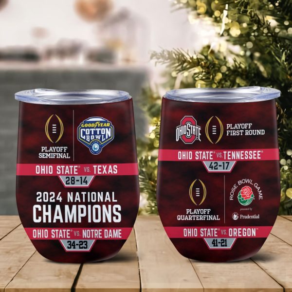 Ohio State Buckeyes Football Wine Tumbler - MAITM 9939