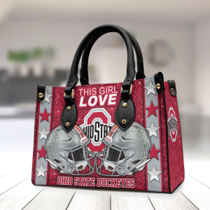 Ohio State Buckeyes Football Leather HandBag - ANHNV 6115
