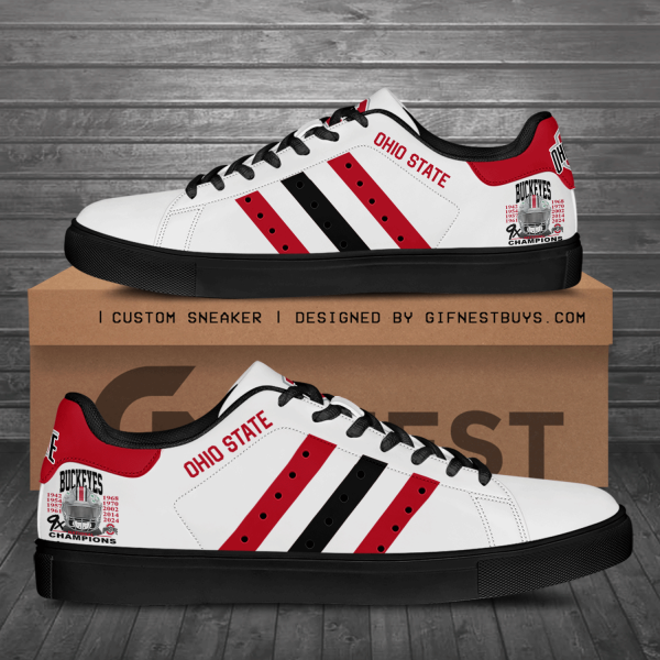 Ohio State Buckeyes Football Custom SS Shoes - ANHNV 6112