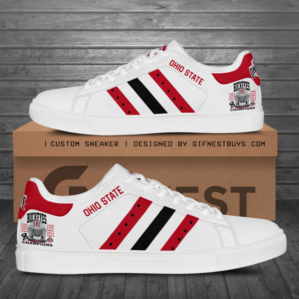Ohio State Buckeyes Football Custom SS Shoes - ANHNV 6112
