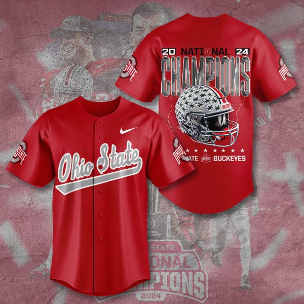 Ohio State Buckeyes Football Baseball Jersey - TANTN 11103
