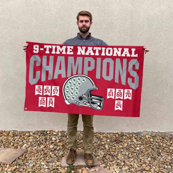 Ohio State Buckeyes Football 3D House Flag - TANTN 10712