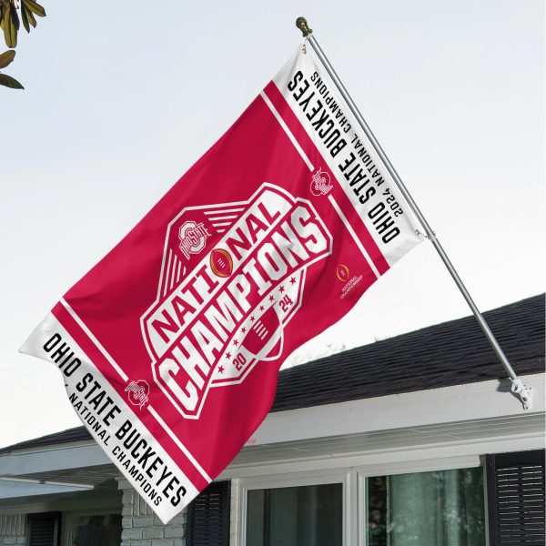 Ohio State Buckeyes Football 3D House Flag - TANTN 10954