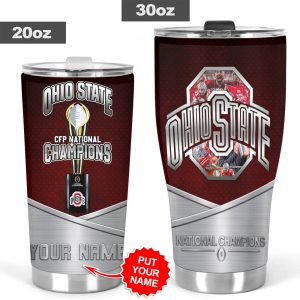 Personalized Ohio State Buckeyes Football Tumbler Cup - HOATT 8367