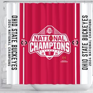 Ohio State Buckeyes Football Shower Curtains - TANTN 10967