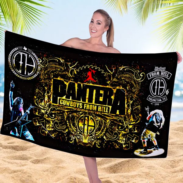 Pantera Rectangle Beach Towel - MAITM 10074