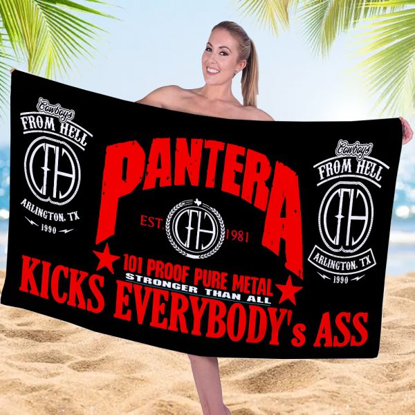 Pantera Rectangle Beach Towel - MAITM 10075
