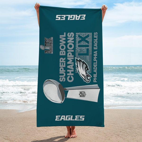 Philadelphia Eagles Rectangle Beach Towel - TANTN 10809