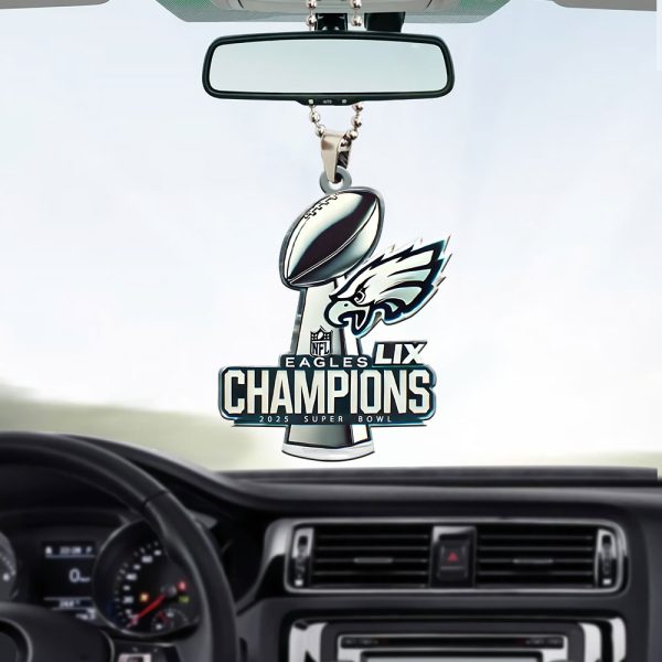 Philadelphia Eagles Custom Shape 1-sided Acrylic Car Ornament - MAITM 10056