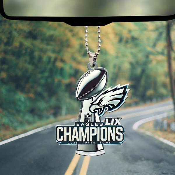 Philadelphia Eagles Custom Shape 1-sided Acrylic Car Ornament - MAITM 10056