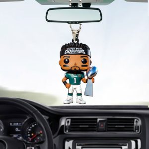 Philadelphia Eagles Custom Shape 1-sided Acrylic Car Ornament - MAITM 9876