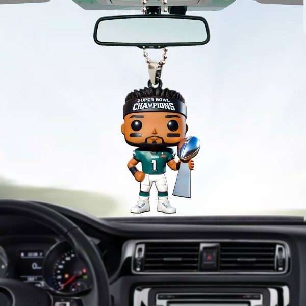 Philadelphia Eagles Custom Shape 1-sided Acrylic Car Ornament - MAITM 9876