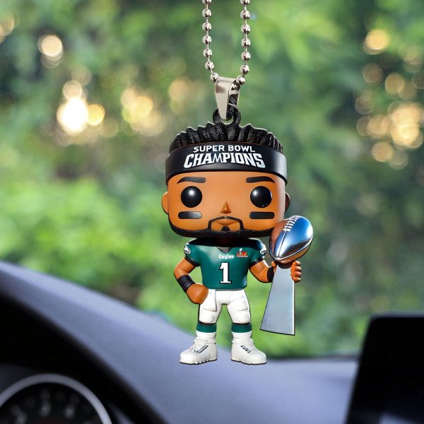 Philadelphia Eagles Custom Shape 1-sided Acrylic Car Ornament - MAITM 9876