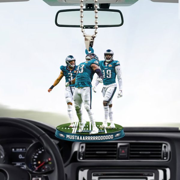 Philadelphia Eagles Custom Shape 2-sided Acrylic Car Ornament - TANTN 10859