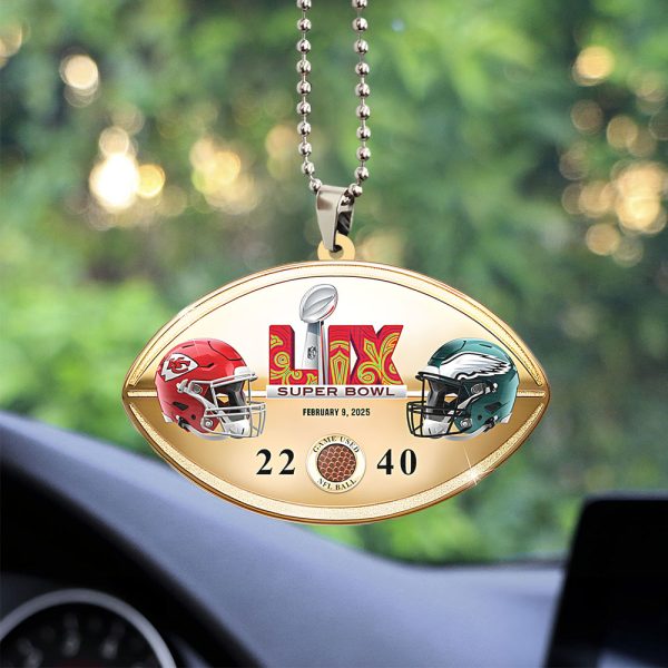 Philadelphia Eagles Custom Shape 2-sided Acrylic Car Ornament - TANTN 10903