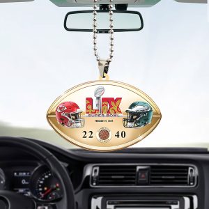 Philadelphia Eagles Custom Shape 2-sided Acrylic Car Ornament - TANTN 10903